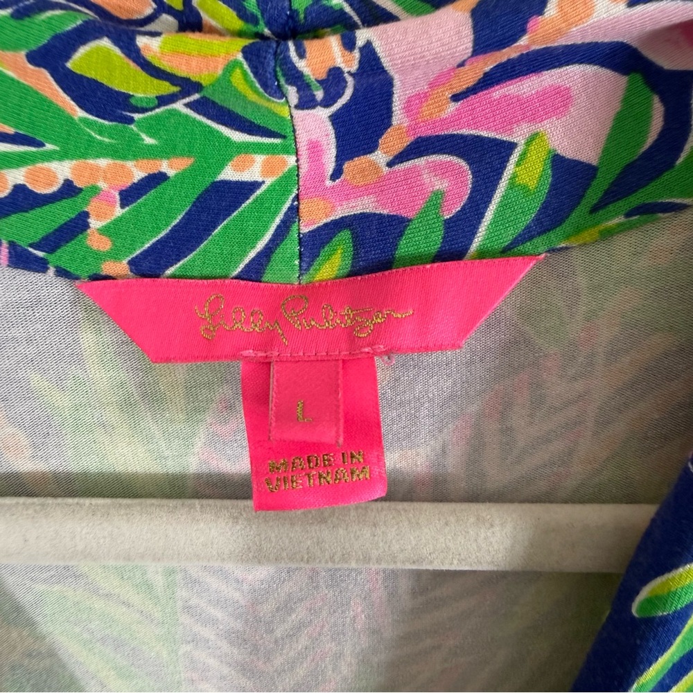 Lilly Pulitzer Multicolor Tropical Print Maxi Dress - Blue, Green, Pink - Picture 4 of 5